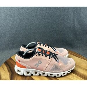 On Running Shoes Womens Size 7.5 Pink Orange Cloud X CloudTec Helion 60.98691